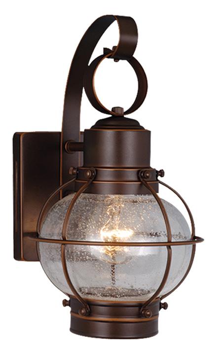 7 in. Chatham Dualux Outdoor Wall Light, Burnished Bronze - Steel
