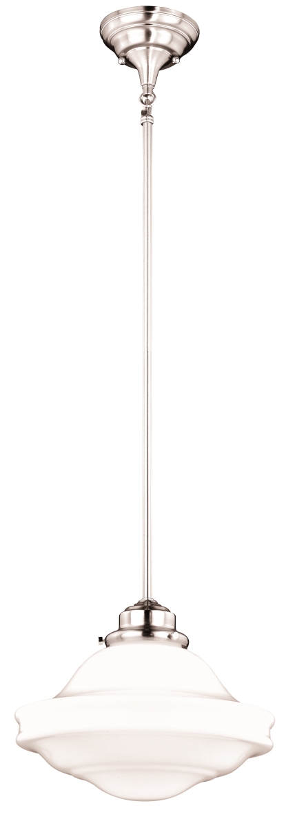 12 in. Huntley Pendant, Satin Nickel