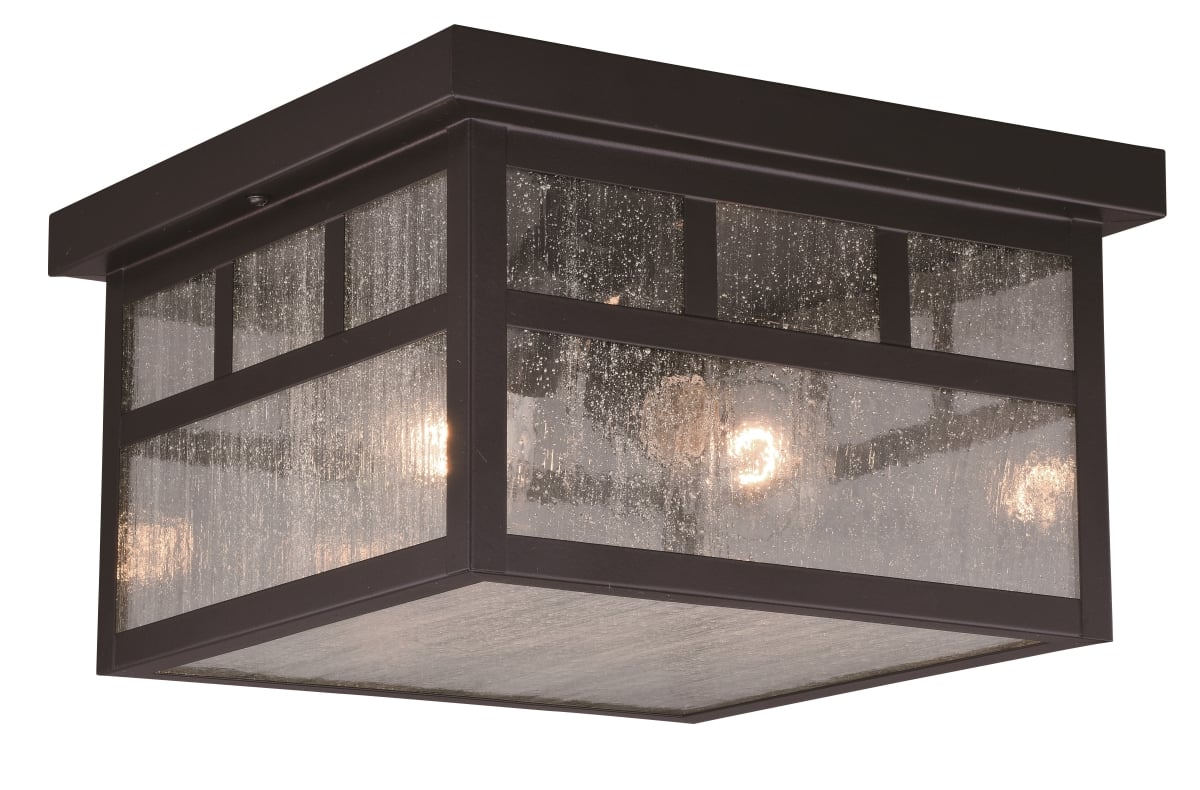 Picture of Vaxcel International T0440 11.5 in. Mission Outdoor Flush Mount in Oil Burnished Bronze