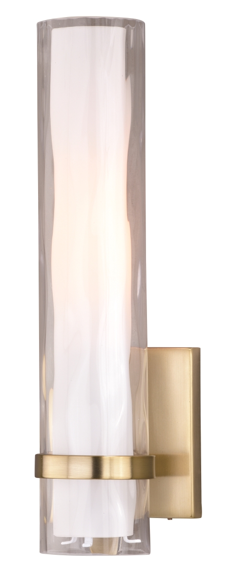Picture of Vaxcel International W0309 Vilo 1 Light Wall Light in Golden Brass