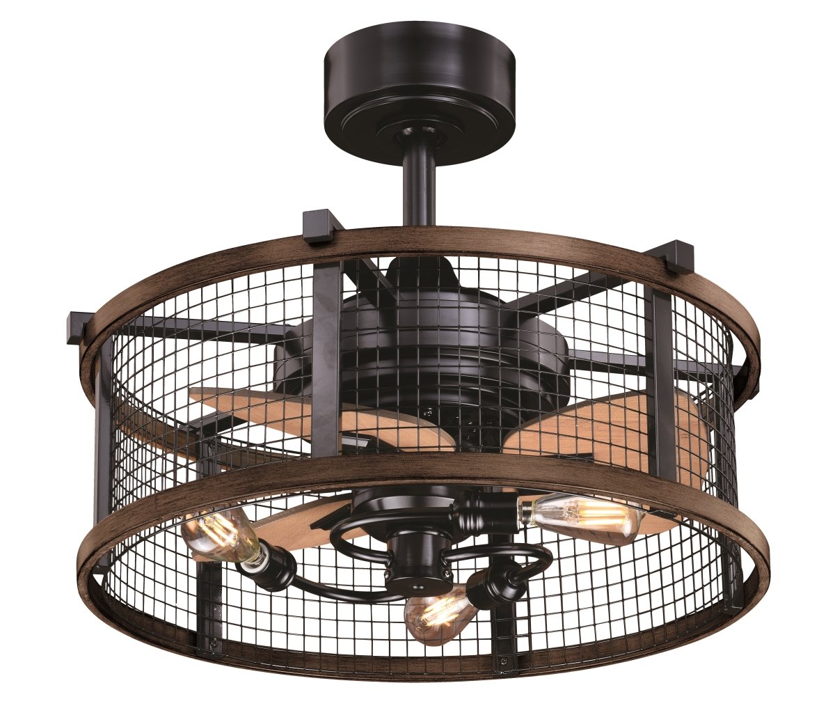 Picture of Vaxcel International F0061 21 in. Humboldt Ceiling Fan in Oil Rubbed Bronze & Burnished Teak