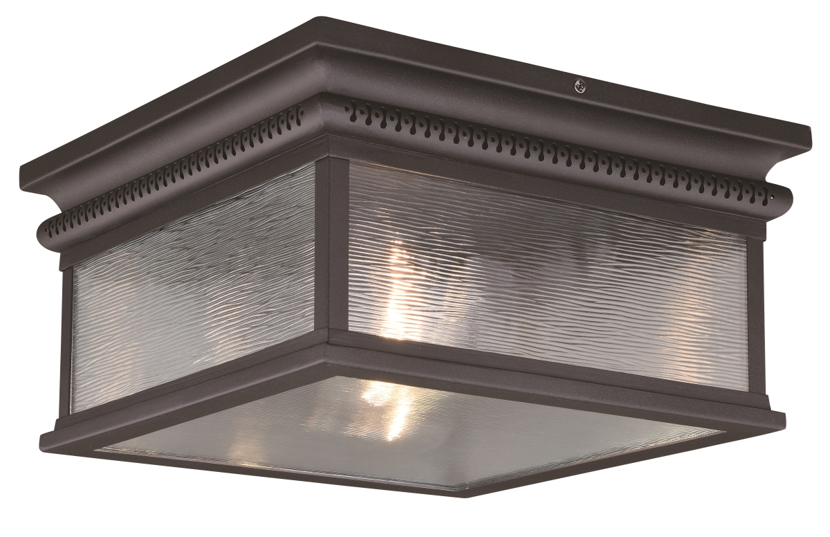 Picture of Vaxcel International T0472 12 in. Cambridge Outdoor Flush Mount in Oil Rubbed Bronze