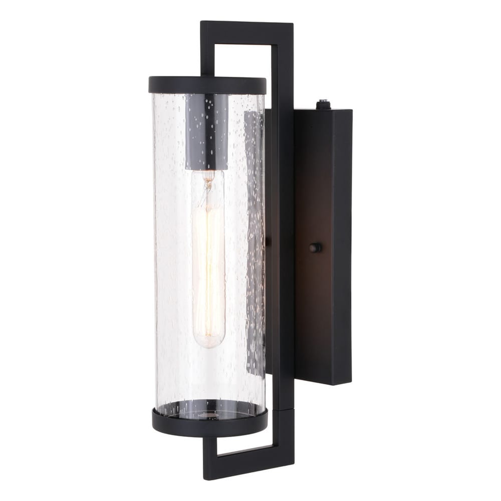 16 in. Morgan Park Outdoor Wall Light, Matte Black
