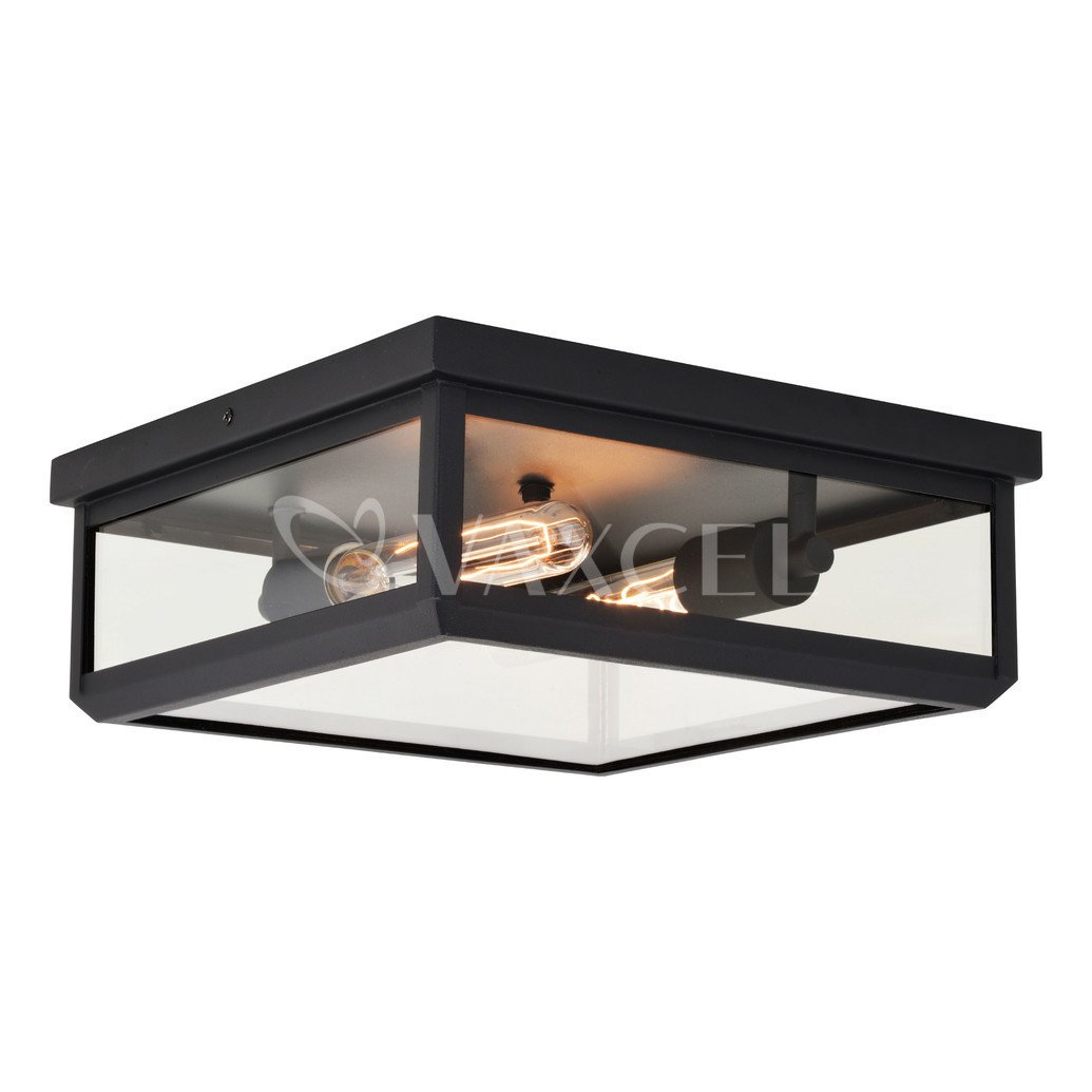 Picture of Vaxcel International T0611 12 in. Kinzie 2 Light Flush Mount, Textured Black