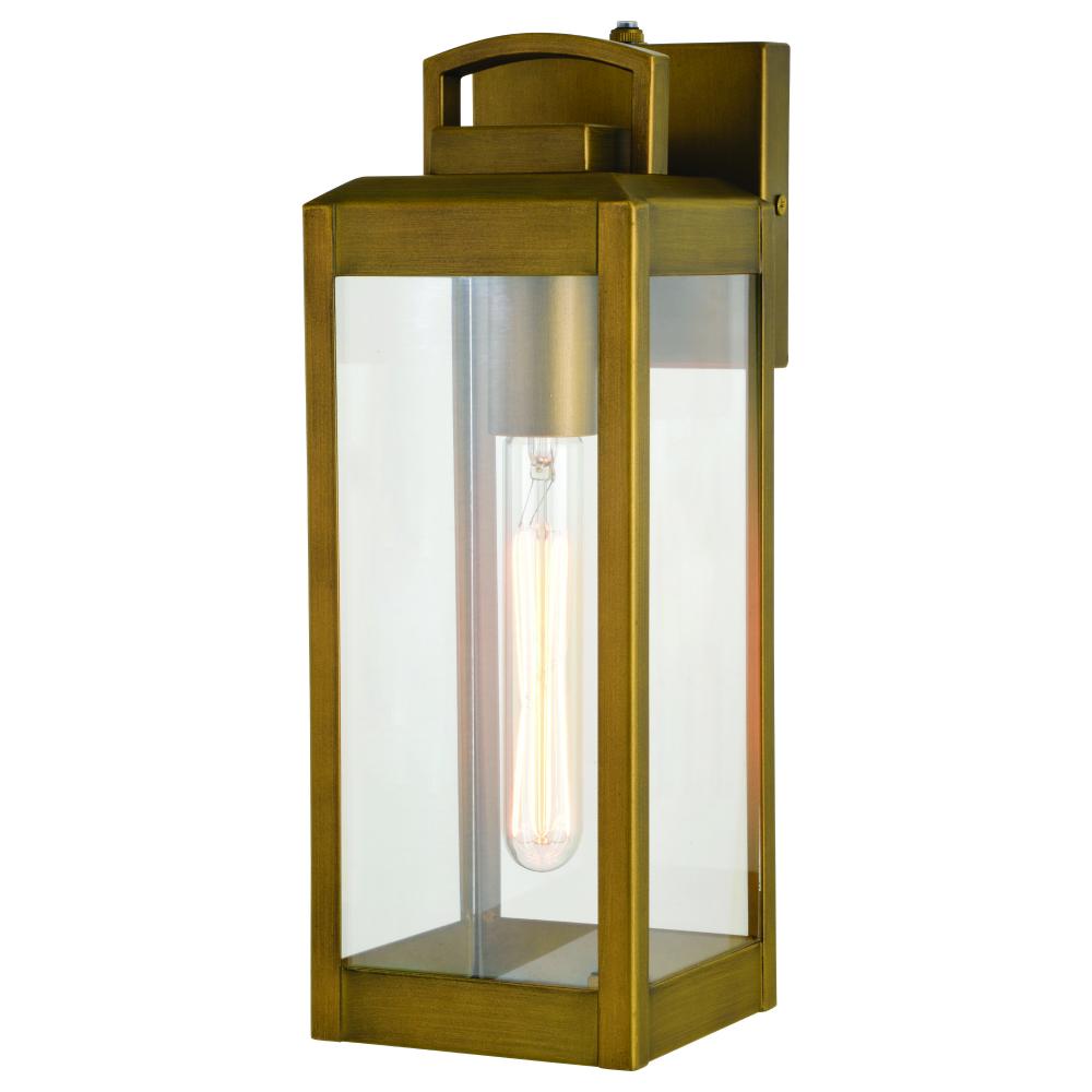 5 in. Kinzie Outdoor Wall Light, Vintage Brass