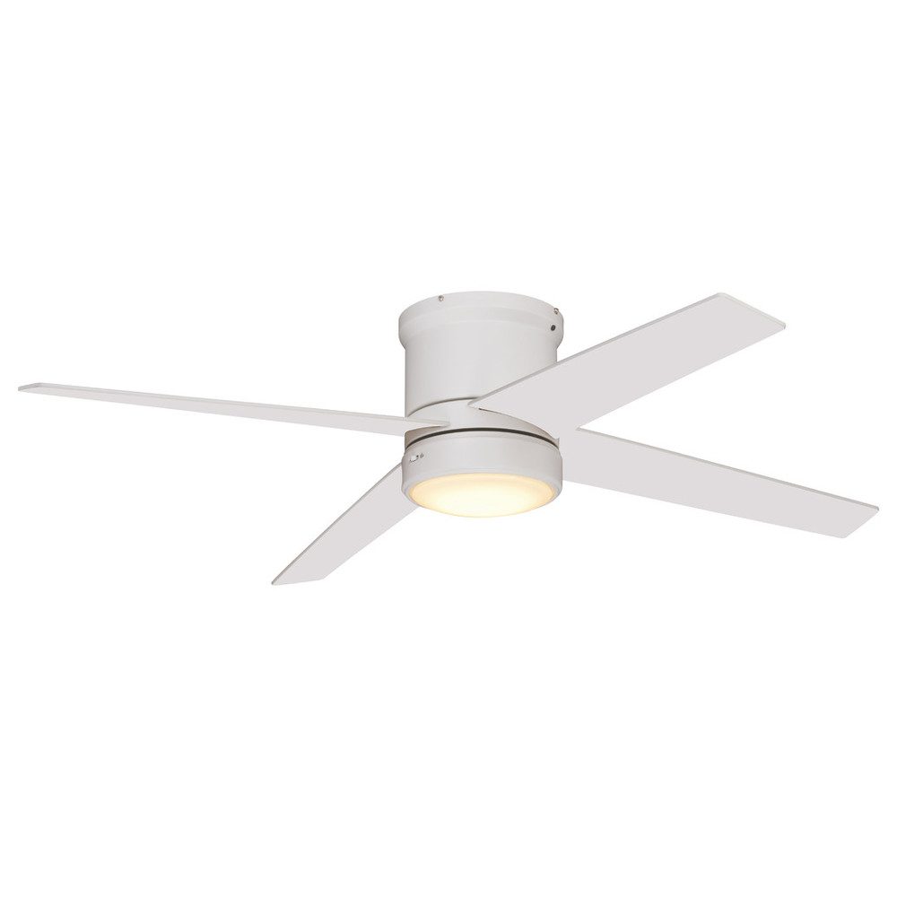 F0107 52 in. Erie Ceiling Fan, Matte White -  VAXCEL