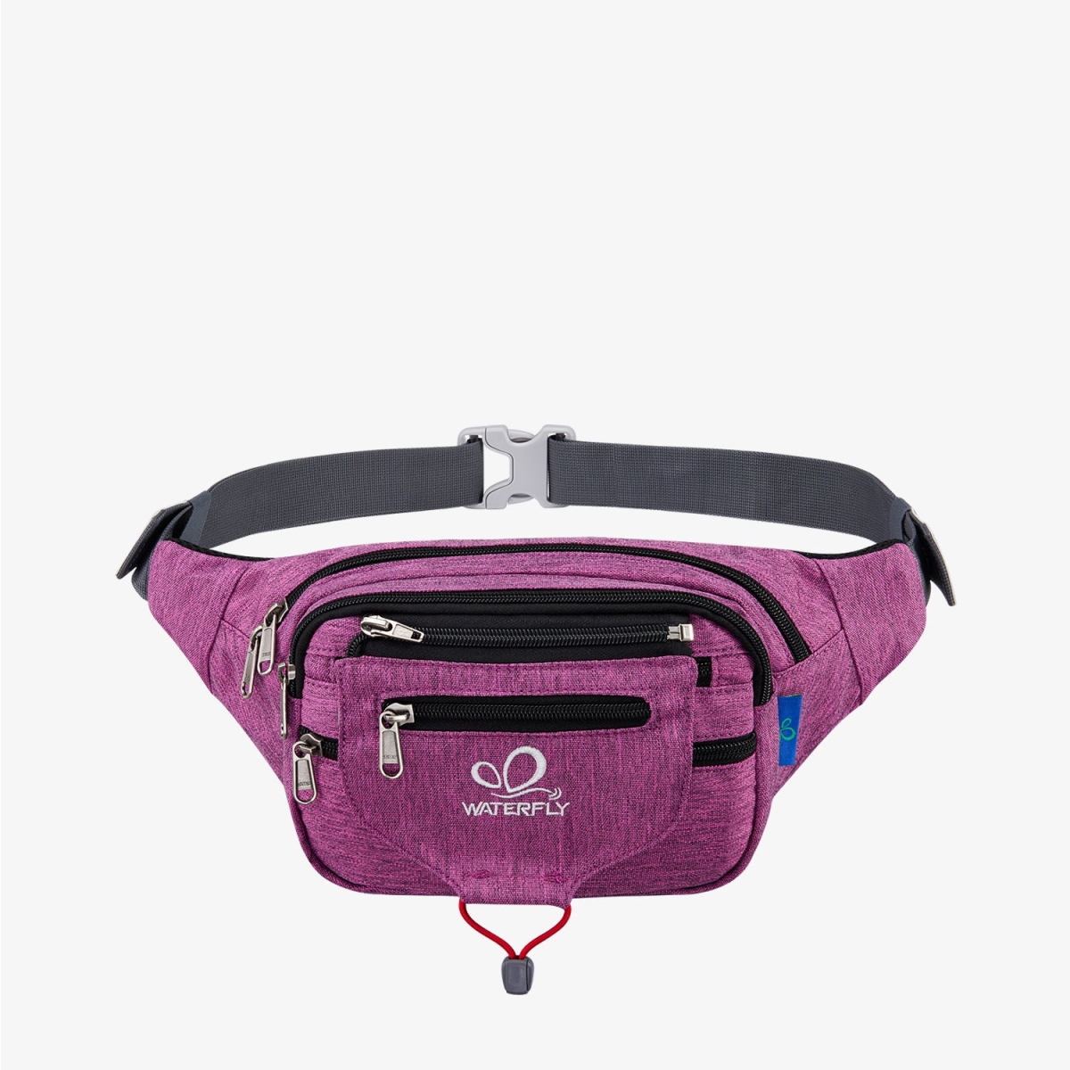 ONJ02-03 Unisex Utility Multi-pocket Waist Bag, Purple