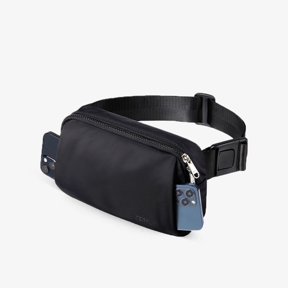 NBB-A01 5.5 x 2 x 9 in. Unisex Utility Flex Hip Waist Bag, Black