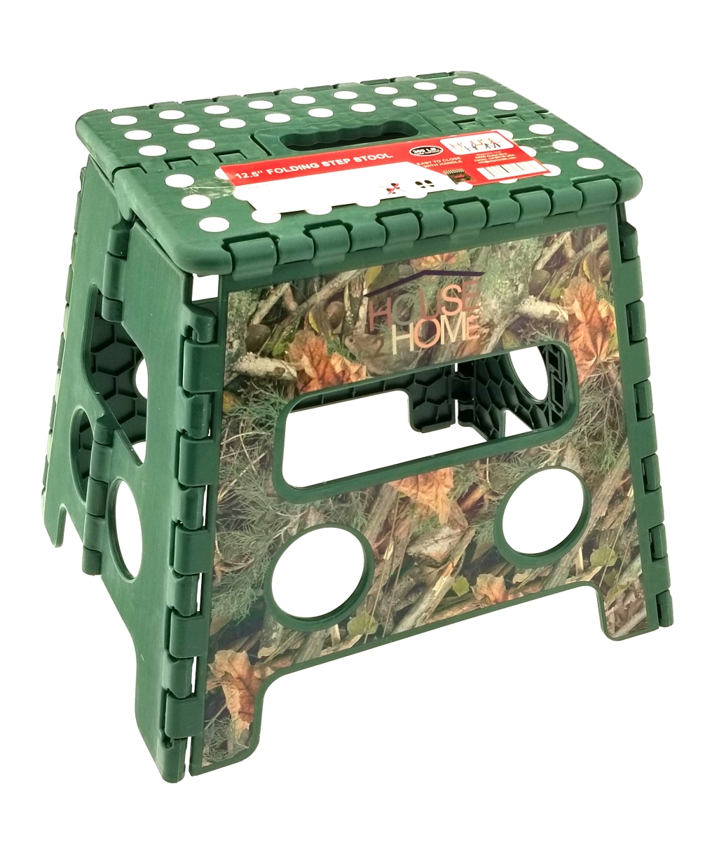 W12S207-H 12.5 in. Camo Step Stool with Printing & Dot Grip - Hunting