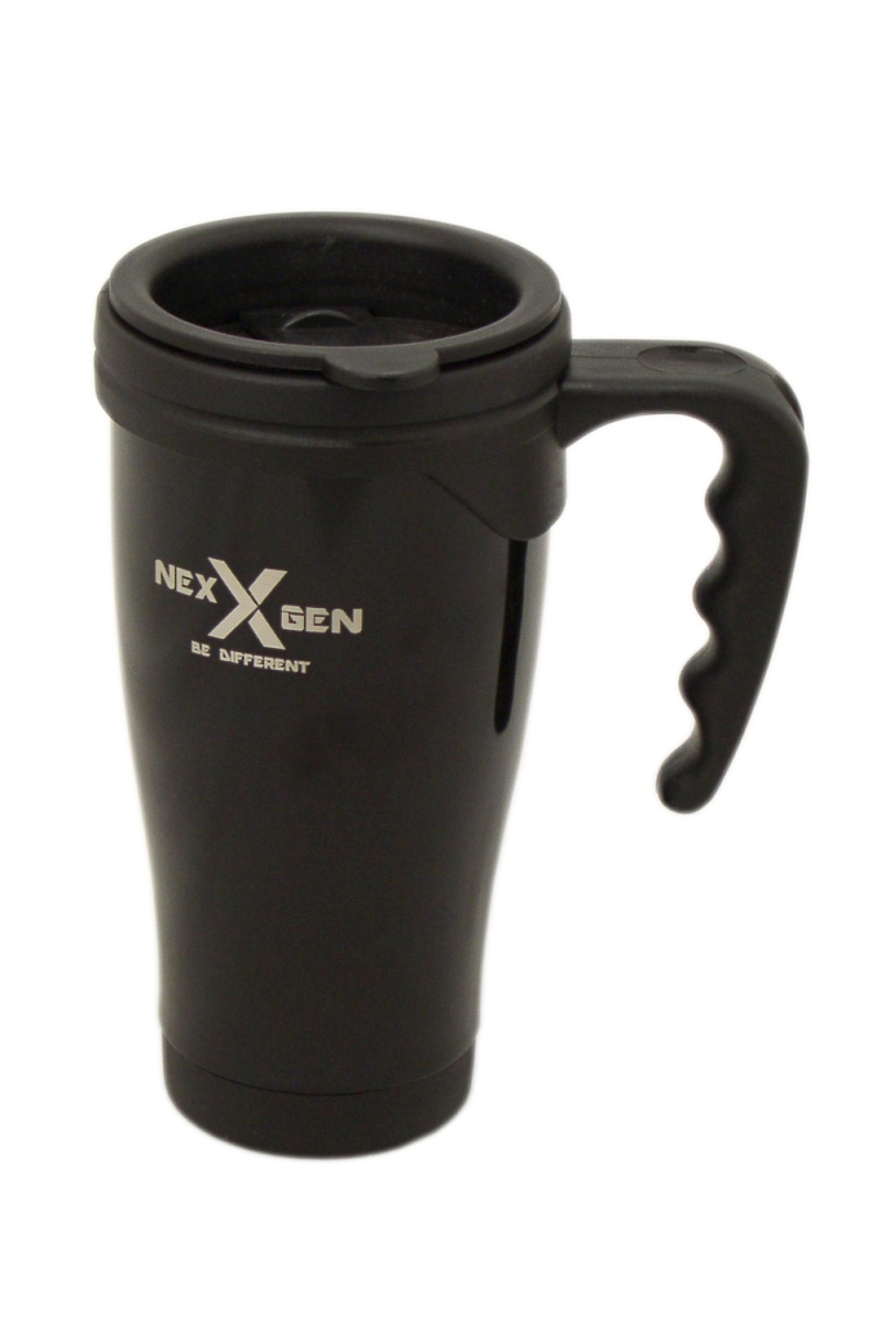 Picture of NexGen W02M993-BLK 16 oz Stainless Steel & Plastic Travel Mug - Black