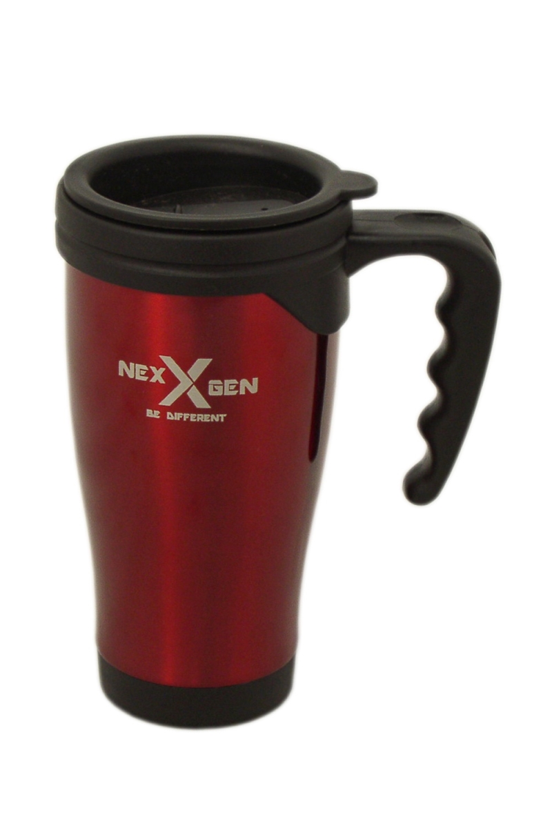 Picture of NexGen W02M993-R 16 oz Stainless Steel & Plastic Travel Mug - Red