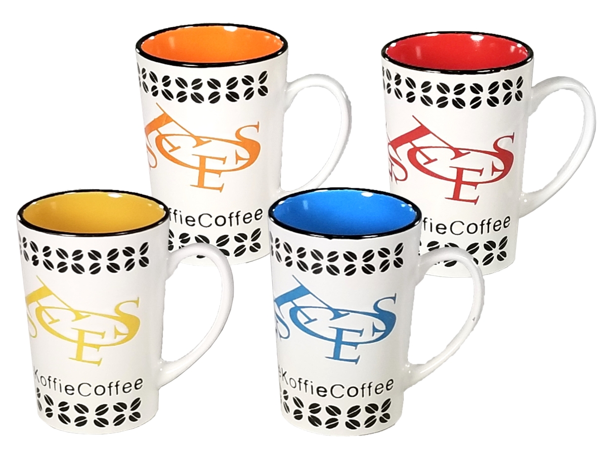 Picture of Marcelle W03M133-B 4 Piece 17 oz Mug Set - Multi Color