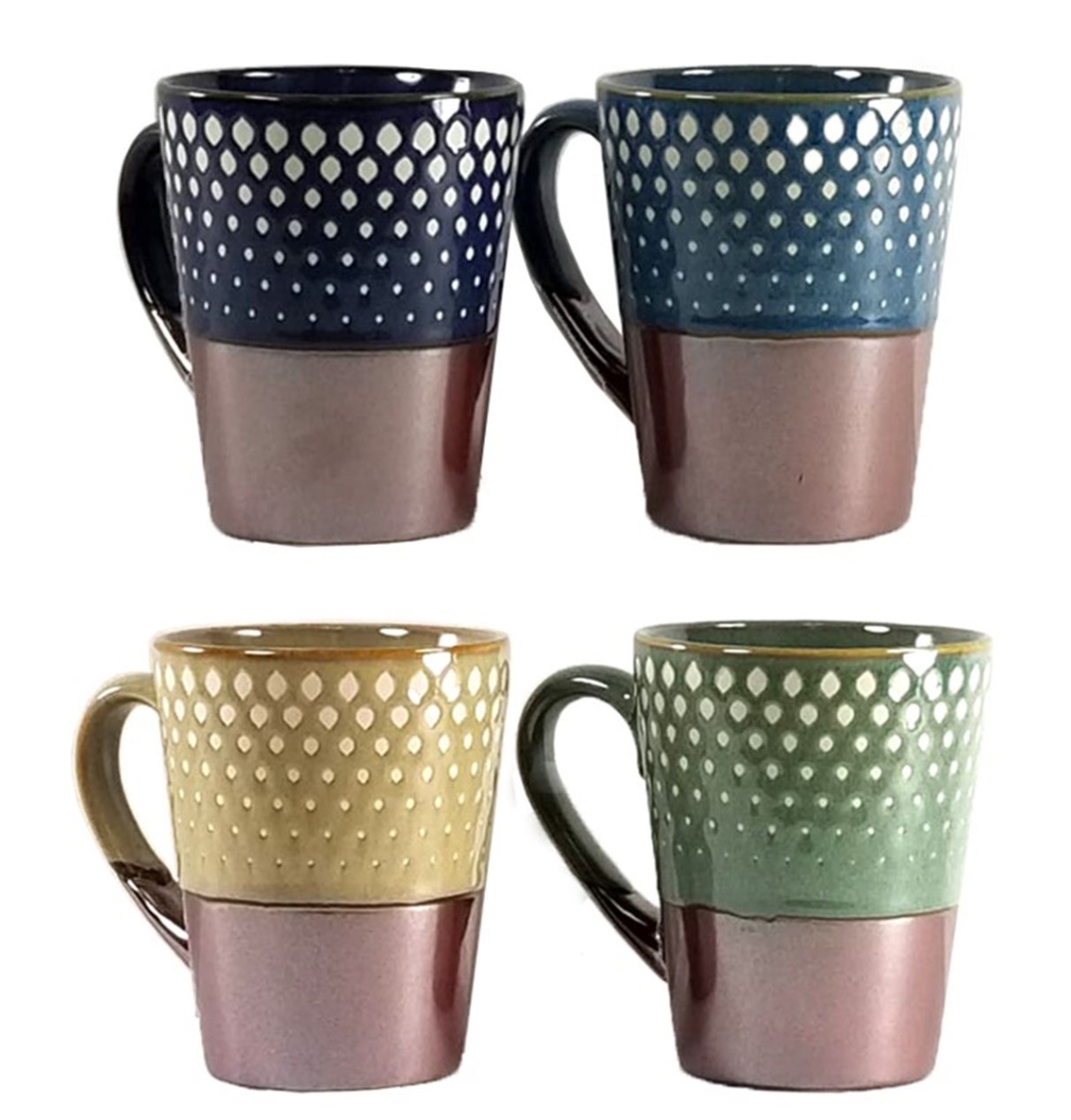 Picture of Marcelle W03M179-B 4 Piece 11 oz Mug Set - Multi Color