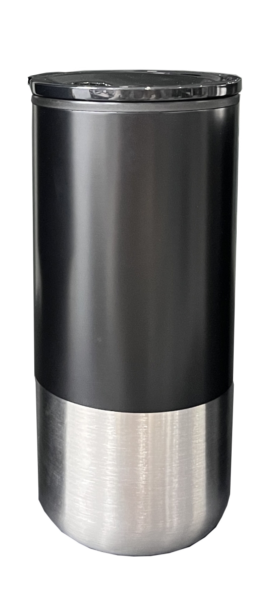 Picture of NexGen W02M216-BK 16 oz Stainless Steel Mug with SS Straw & Silicon Tube - Black
