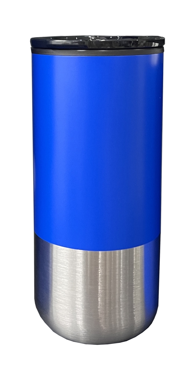 Picture of NexGen W02M216-BL 16 oz Stainless Steel Mug with SS Straw & Silicon Tube - Blue