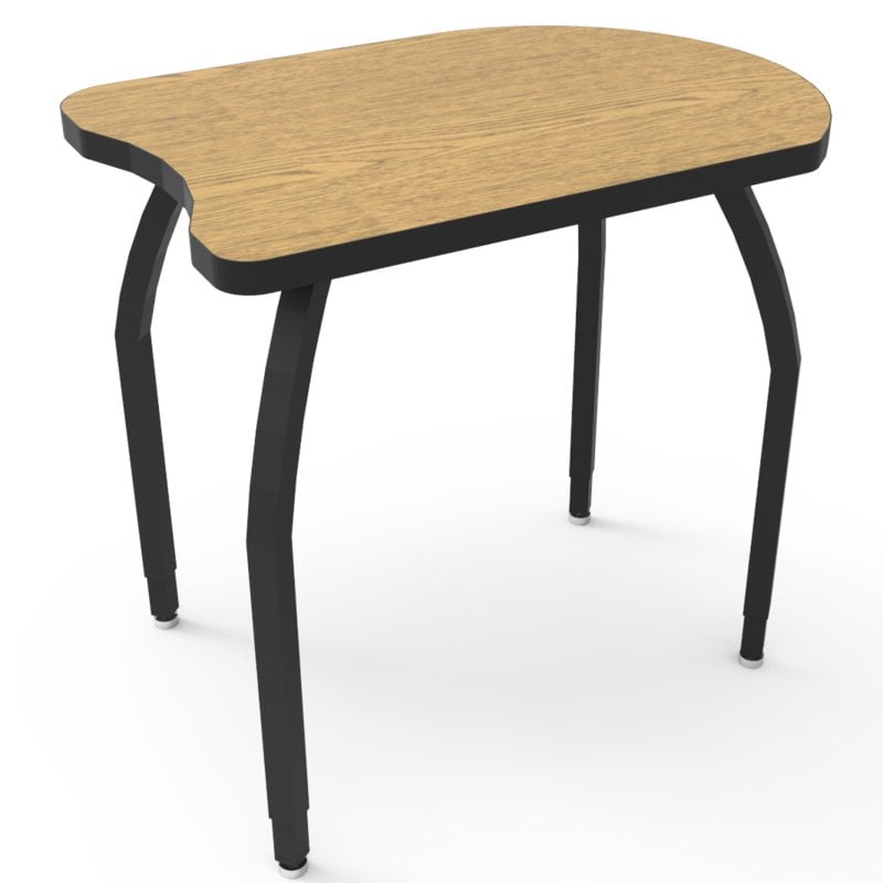 ELO7810-EJASS-25 Elo Adapt II Desk with Grey Nebula Laminate & 4 Junior Adjustable Smooth Silver Legs - 21-26 x 30 x 21.5 in.