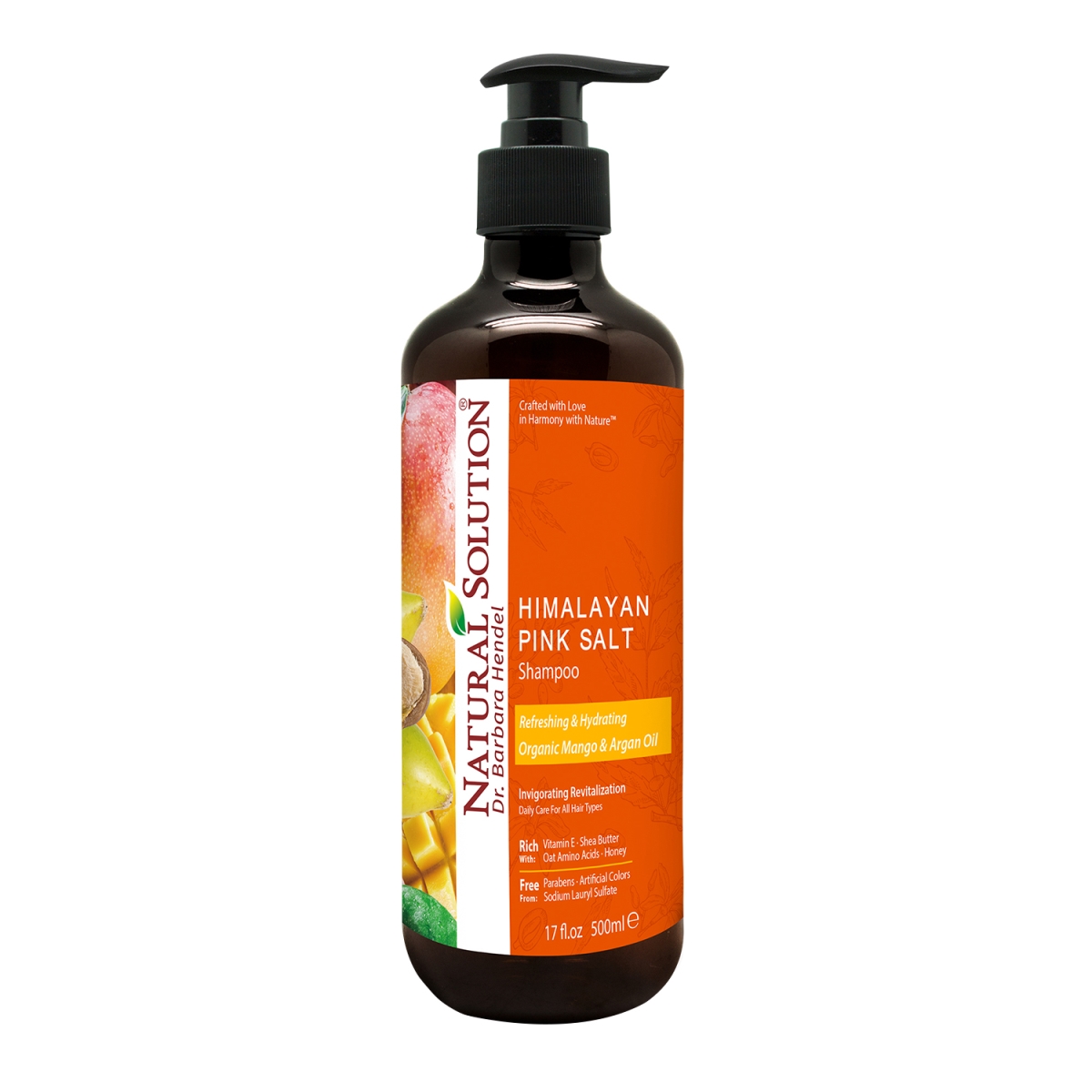 8604D Natural Solution Himalayan Pink Salt Shampoo - Mango & Argan Oil
