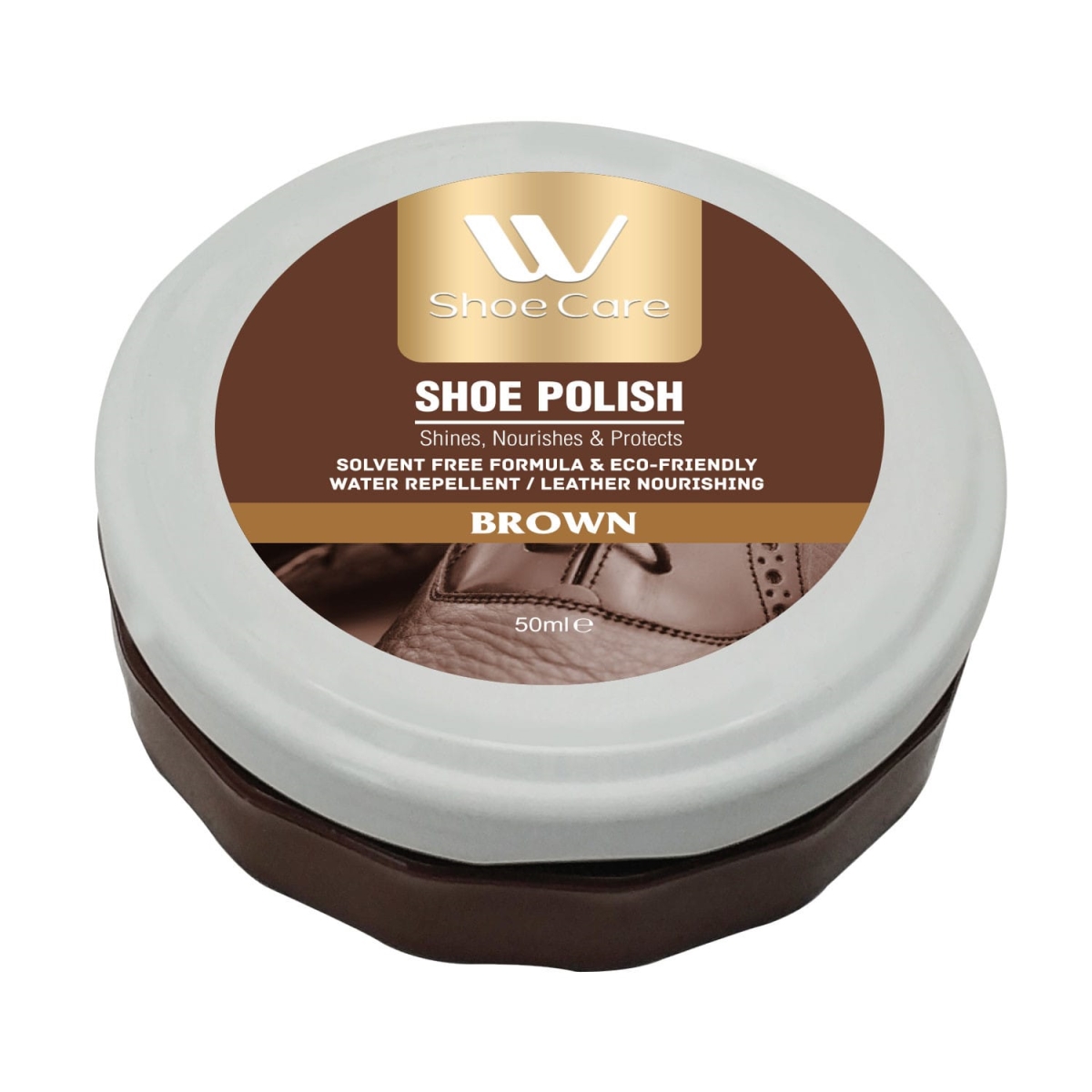 Picture of WBM Shoe Care 6307A Leather Shoe Polish&#44; Brown
