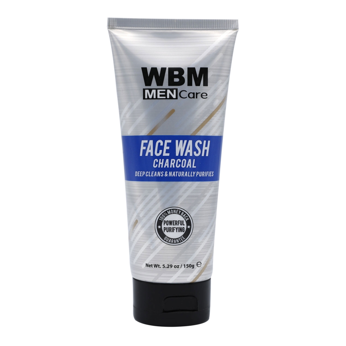 Picture of WBM Men Care 8713 5.29 fl oz Men Care Face Wash Charcoal Deep Cleans & Naturally Purifies