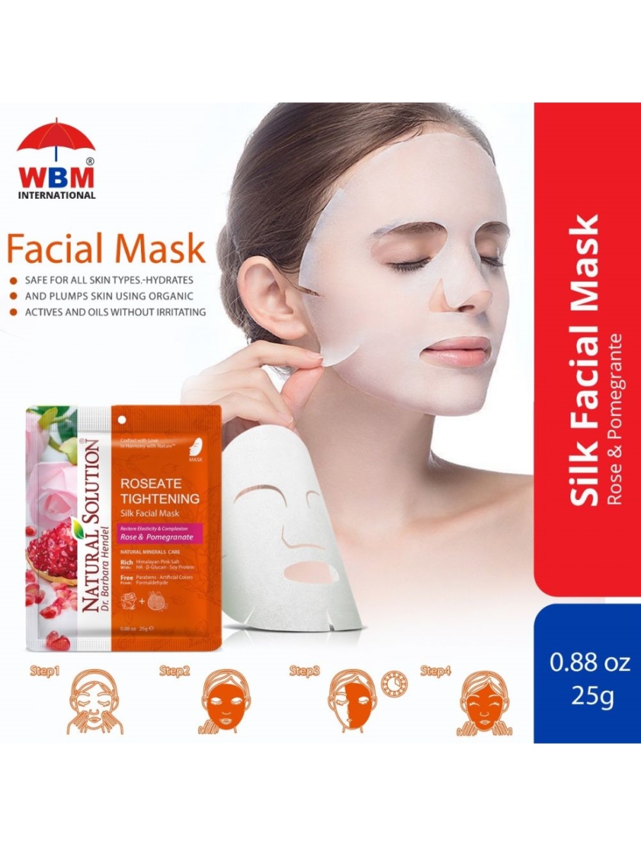 8234C Natural Solution Himalayan Pink Salt Facial Mask - Rose & Pomegranate