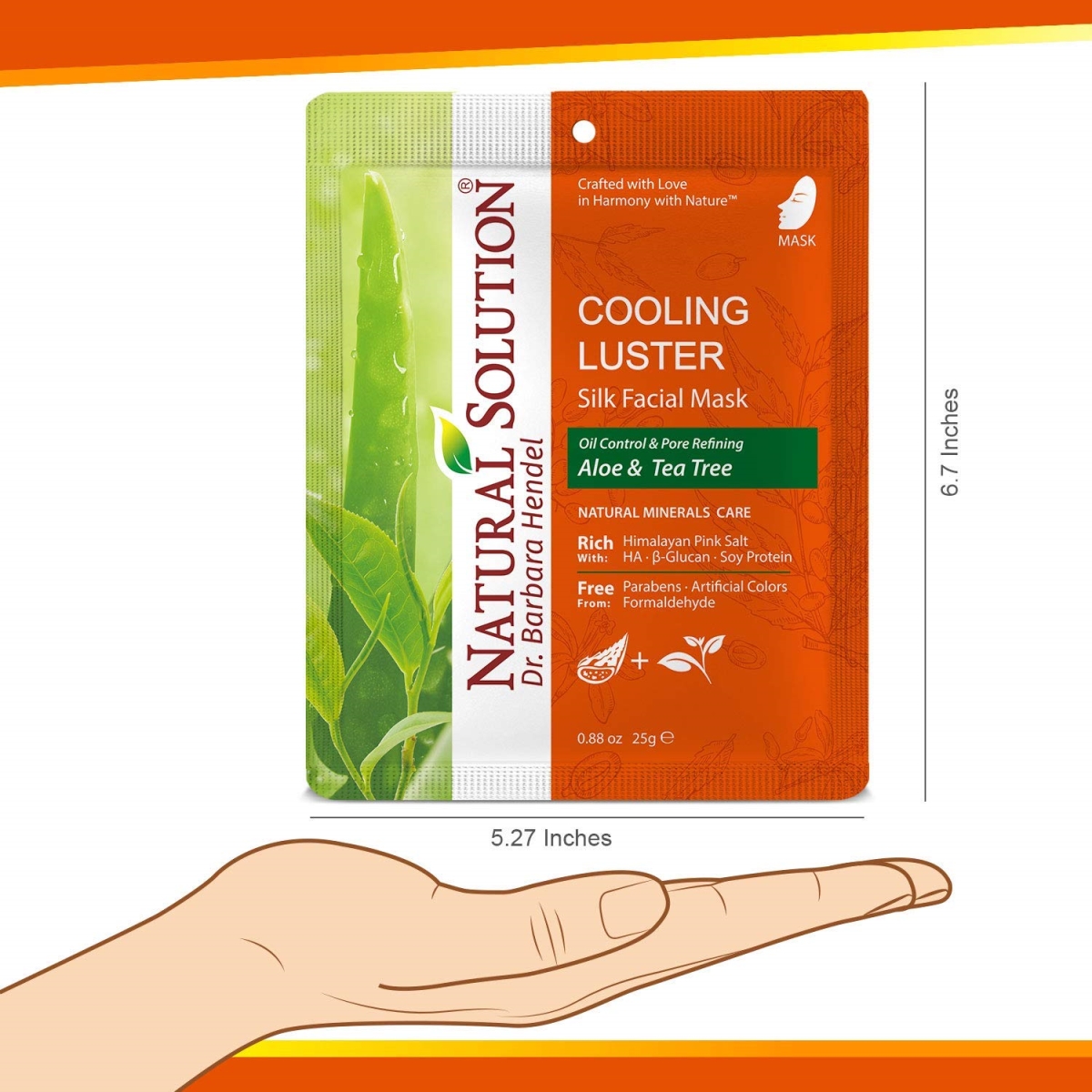 8234D Natural Solution Himalayan Pink Salt Facial Mask - Aloe & Tea Tree Oil