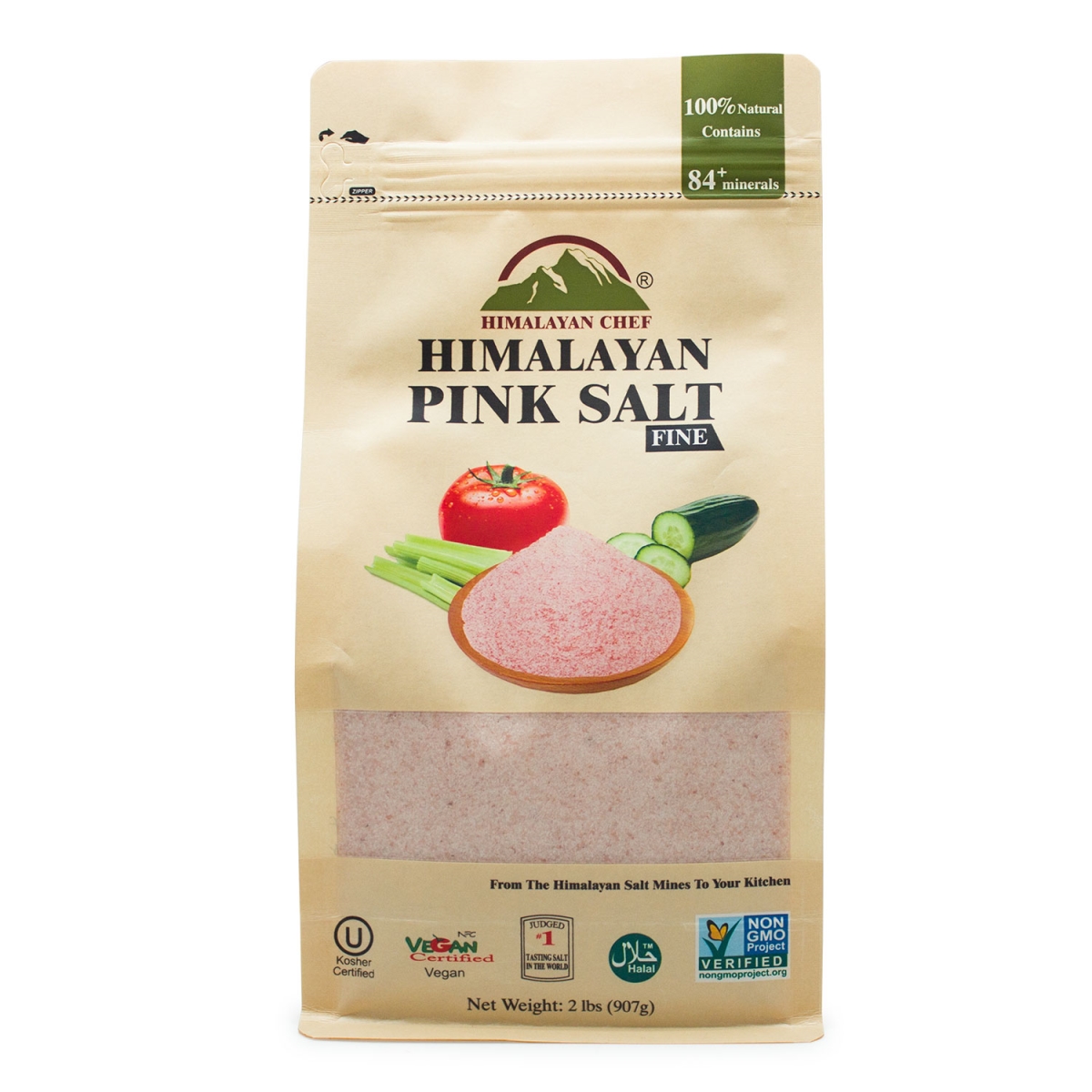 Picture of Himalayan Chef 5527 2 lbs Fine Pink Salt