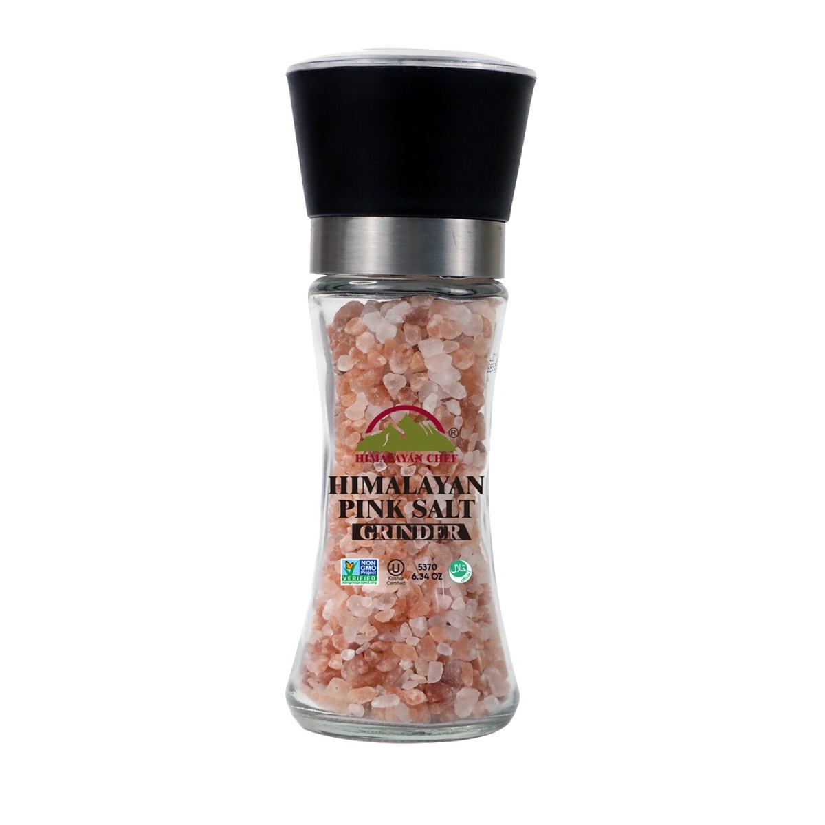 Picture of Himalayan Chef 5370 6.34 oz Pink Salt - Coarse Grinder