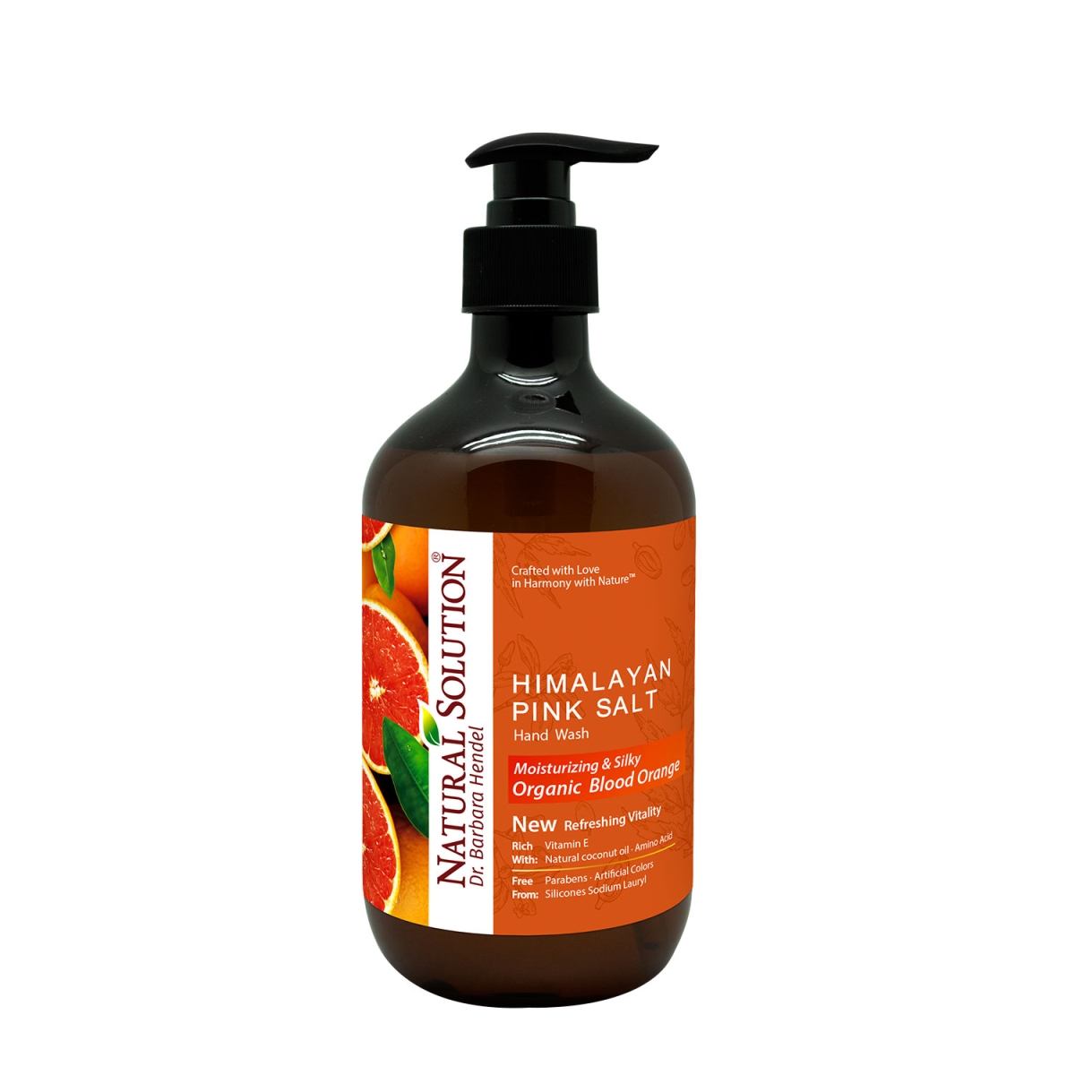8647B Natural Solution Himalayan Pink Salt Hand Wash - Blood Orange