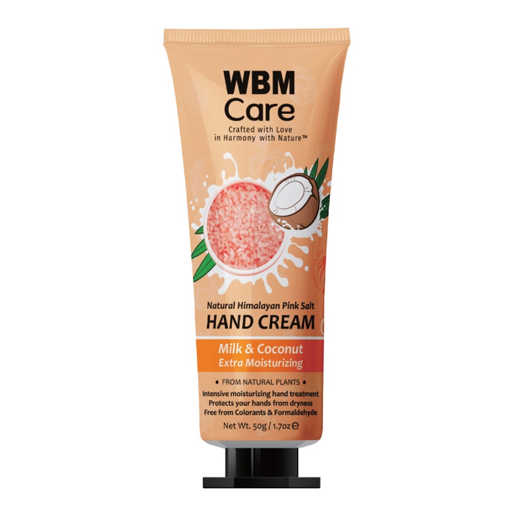 Picture of WBM Care 8231A 1.7 oz Natural Himalayan Pink Salt Hand Cream - Milk & Coconut Extra Moisturizing
