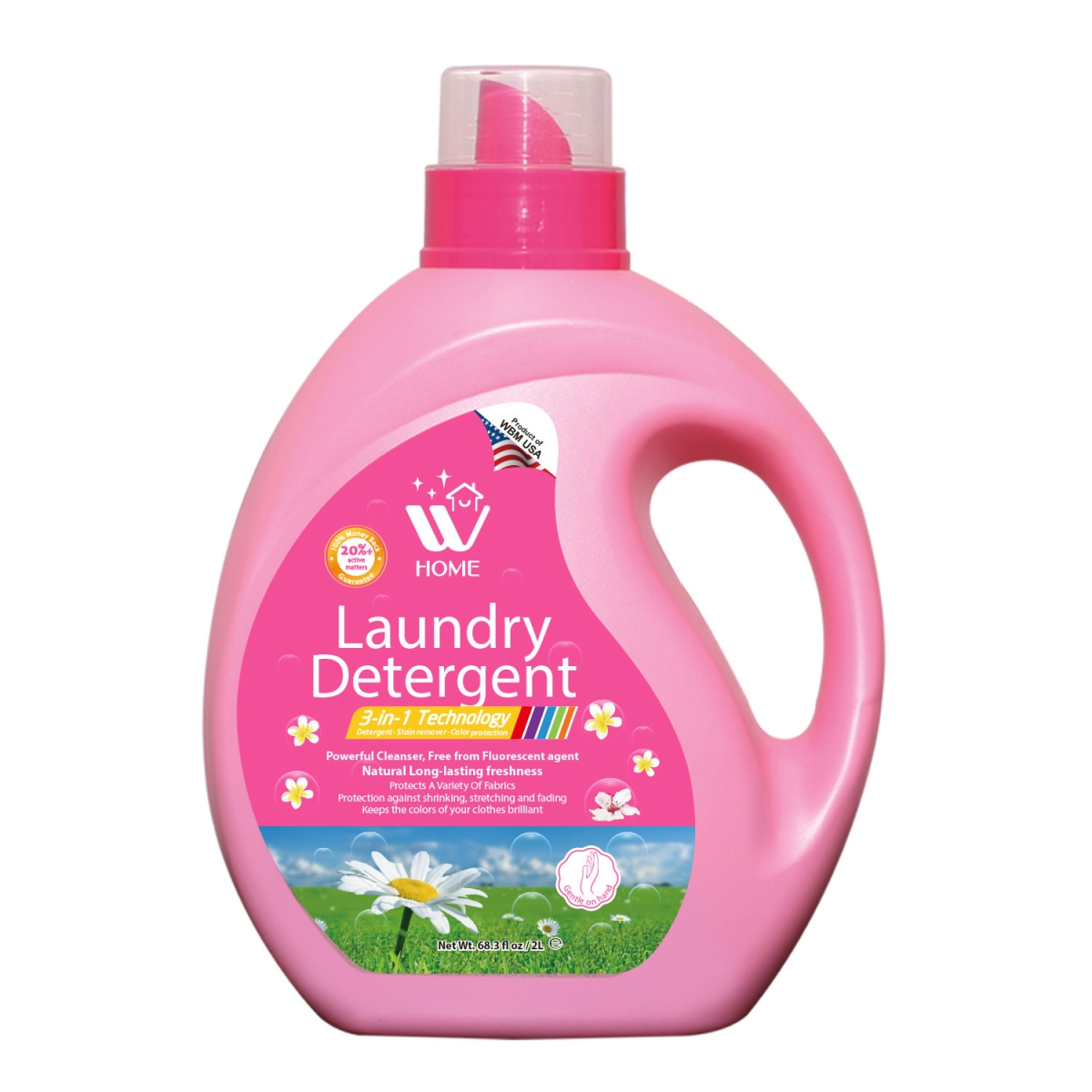 8753A 2l Laundry Detergent, Pink
