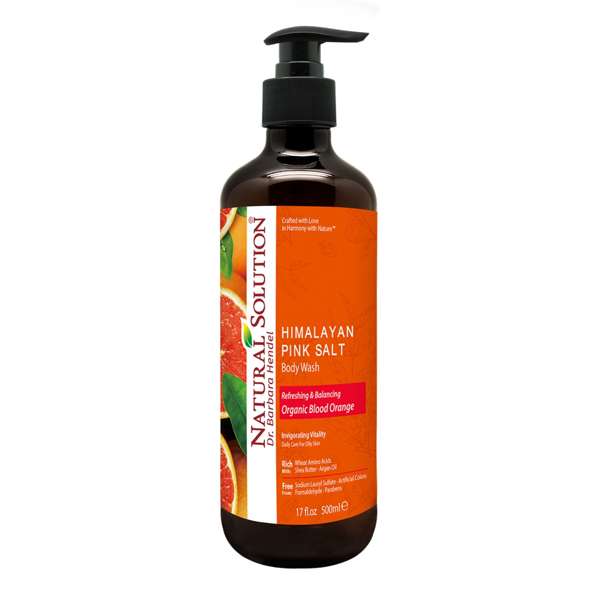 Natural Solution Himalayan Pink Salt Body Wash - Blood Orange