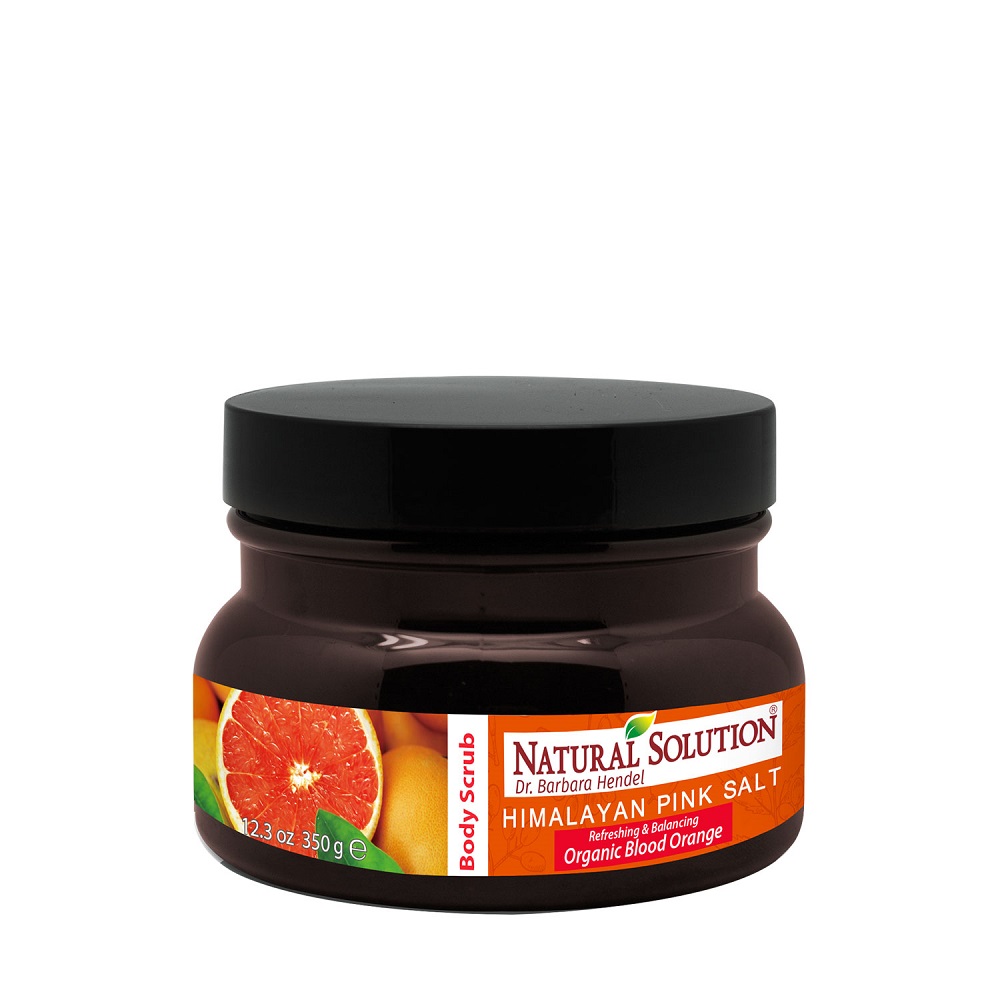 8246B Natural Solution Himalayan Pink Salt Body Scrub - Blood Orange