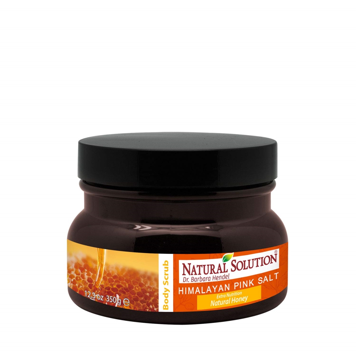 8246A Natural Solution Himalayan Pink Salt Body Scrub - Honey -  Natural Soliution