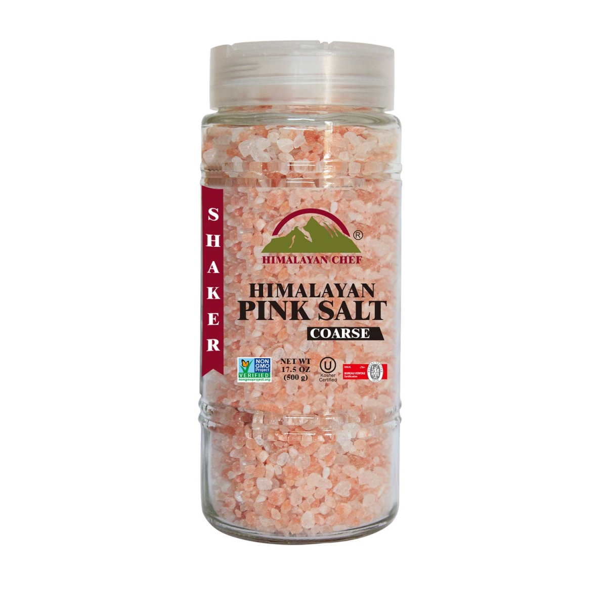 Picture of Himalayan Chef 5305 17.5 oz Pink Salt - Coarse Glass Refill