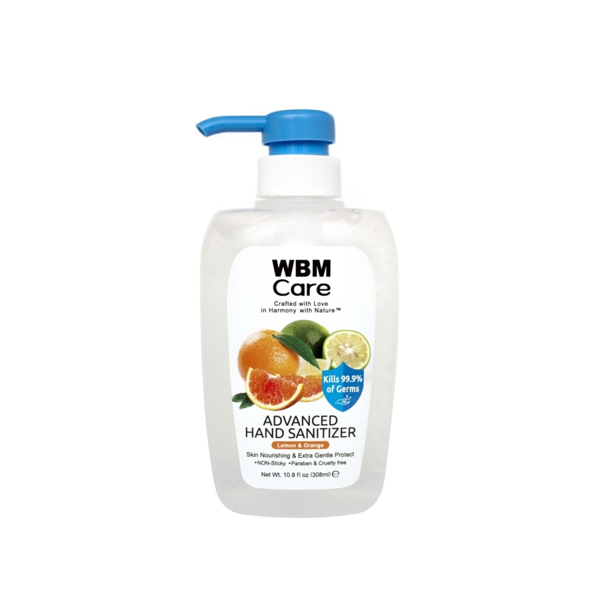 8645H 308 ml Washing Free Hand Sanitizer - Lemon Orange