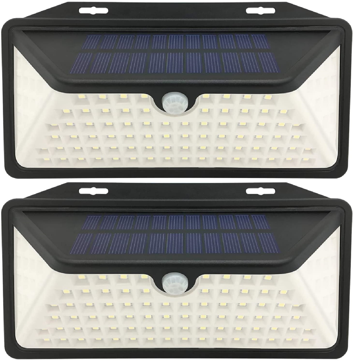 LE-11 Solar Powered Integrated LED Outdoor Flush Mount with Dusk To Dawn, White