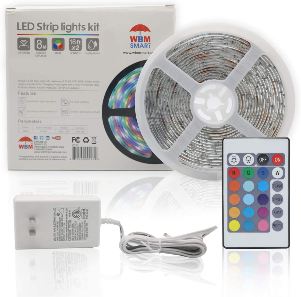 LP-04 2 x 5M Outdoor RGB RF Strips Kits