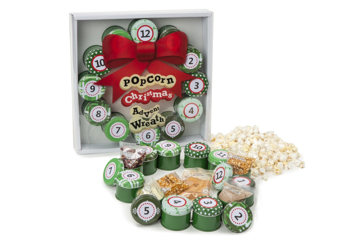 Picture of Wabash Valley Farms 45026 12 Days of Christmas Popcorn Advent Wreath
