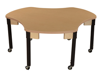 Picture of Wood Designs HPL4448CA1217C6 44 x 48 in. Mobile Synergy Union High Pressure Laminate Group Table with Adjustable Legs 14-19 in.
