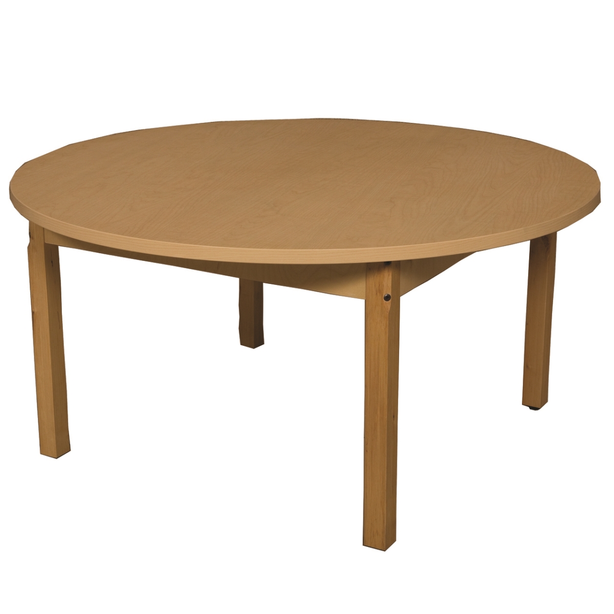 Picture of Wood Designs HPL42RND24C6 42 in. Mobile Round High Pressure, Laminate Table with Hardwood Legs-24 in.