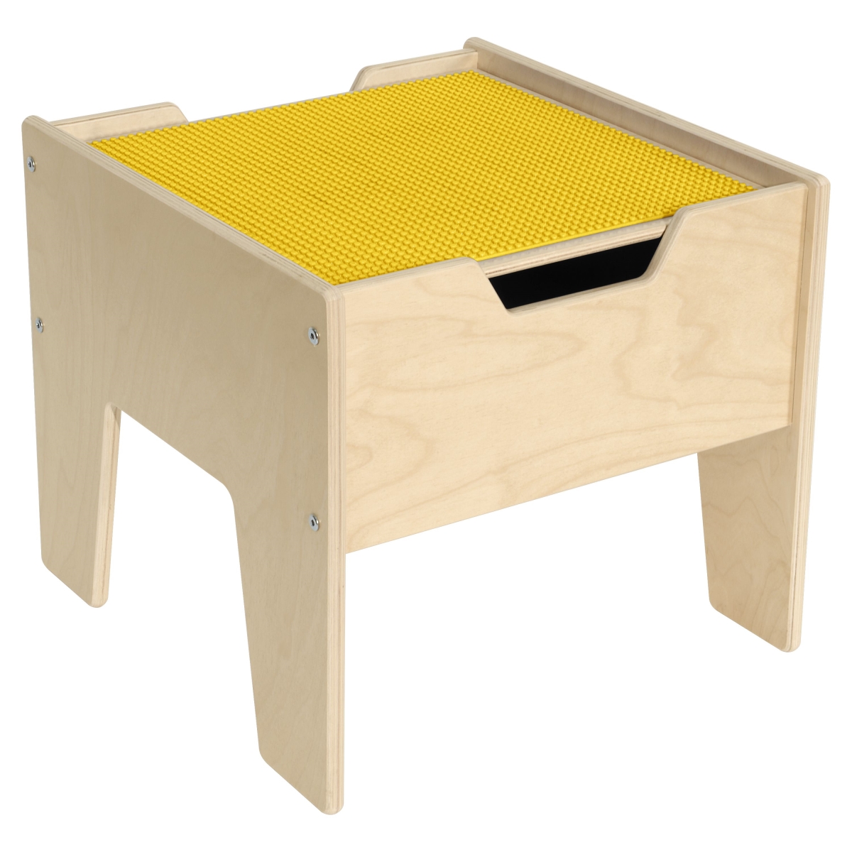 Picture of Contender C991300-Y 2-N-1 Activity Table with Lego Compatible Top - RTA&#44; Yellow