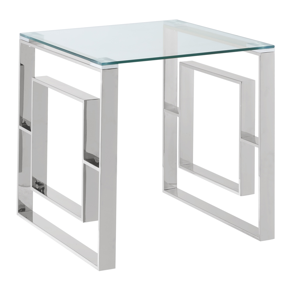 21.75 x 21.75 x 21.75 in. Eros Accent Table in Silver