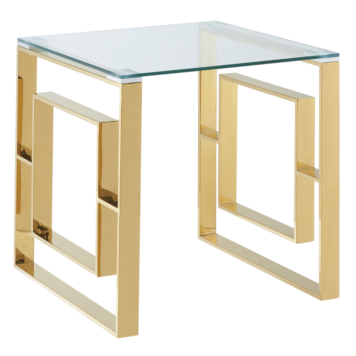 21.75 x 21.75 x 21.75 in. Eros Accent Table in Gold