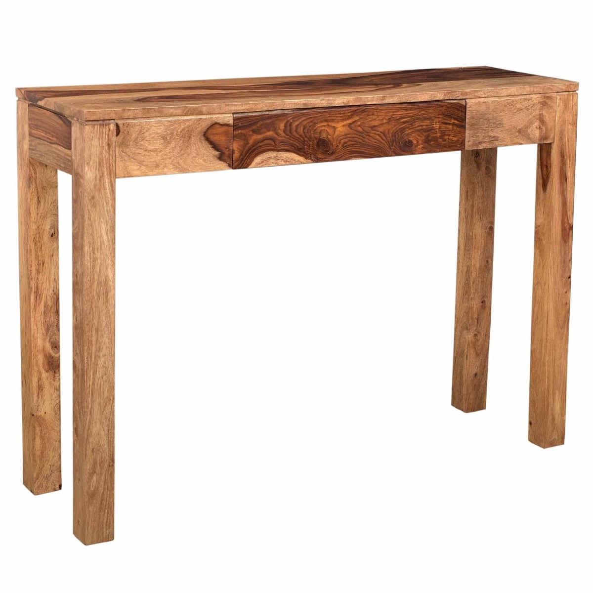 502-814DSH 42 x 12 x 30 in. Idris Console & Desk in Dark Sheesham