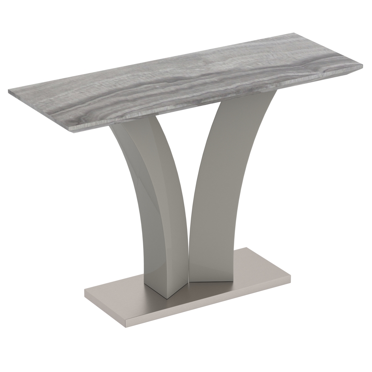 42.25 x 15.75 x 30 in. Napoli Console Table in Light Grey