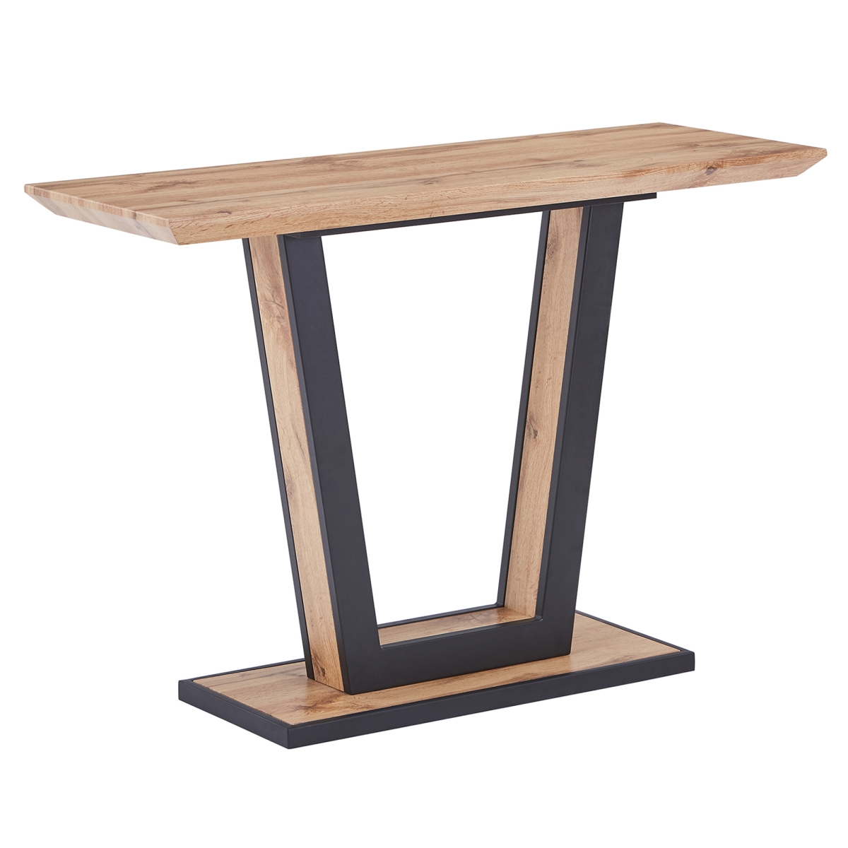502-161NAT Forna Console Table - Natural & Black