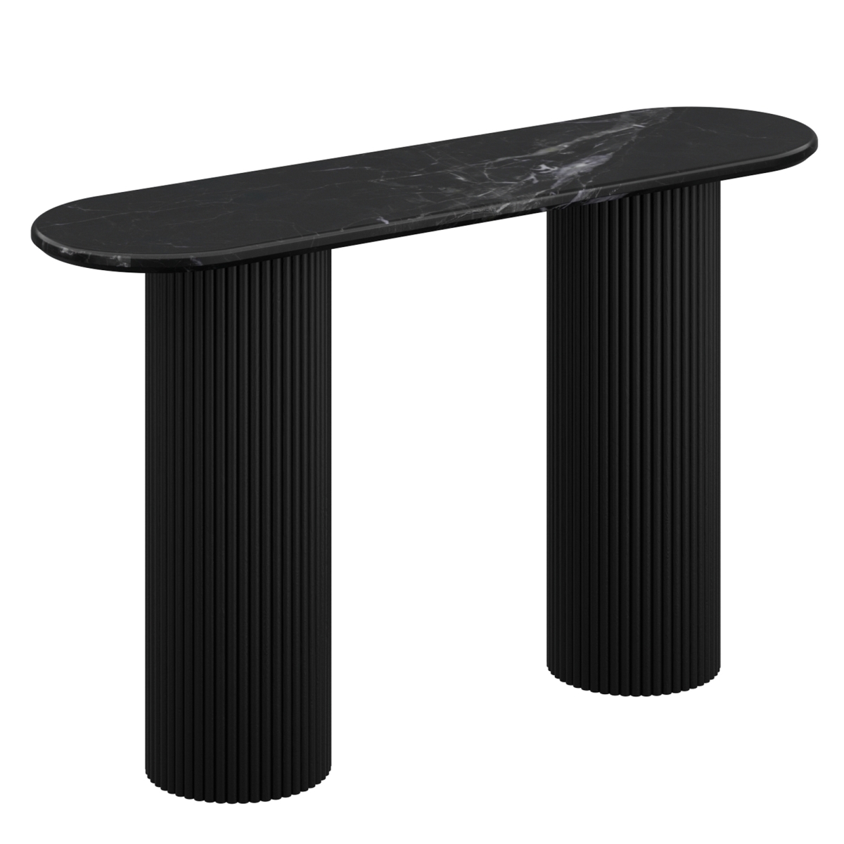 502-551BLK 50 x 14 x 30 in. Jilsa Console Table, Black