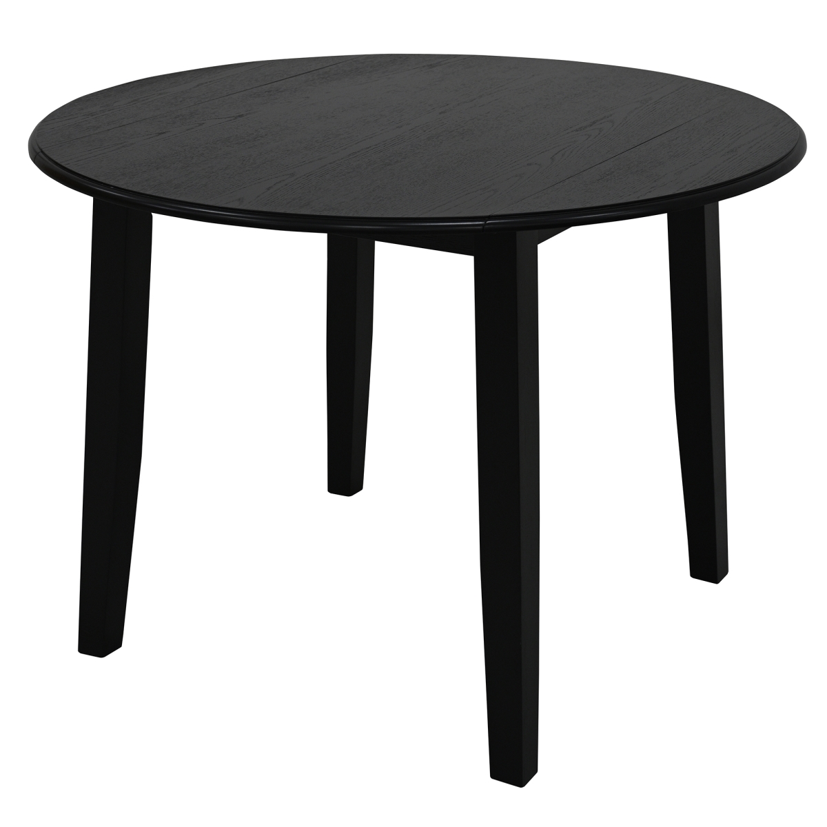 201-863BLK 42 in. Dia. x 30 in. Conrad Round Dining Table, Black