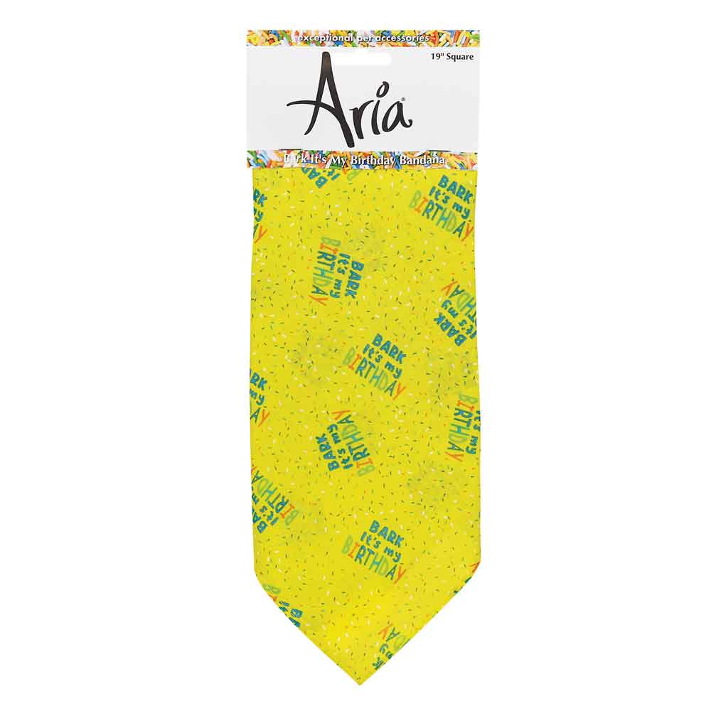 Picture of PetEdge DT2502 99 01 Aria Bark Its My Birthday Pet Grooming Bandana