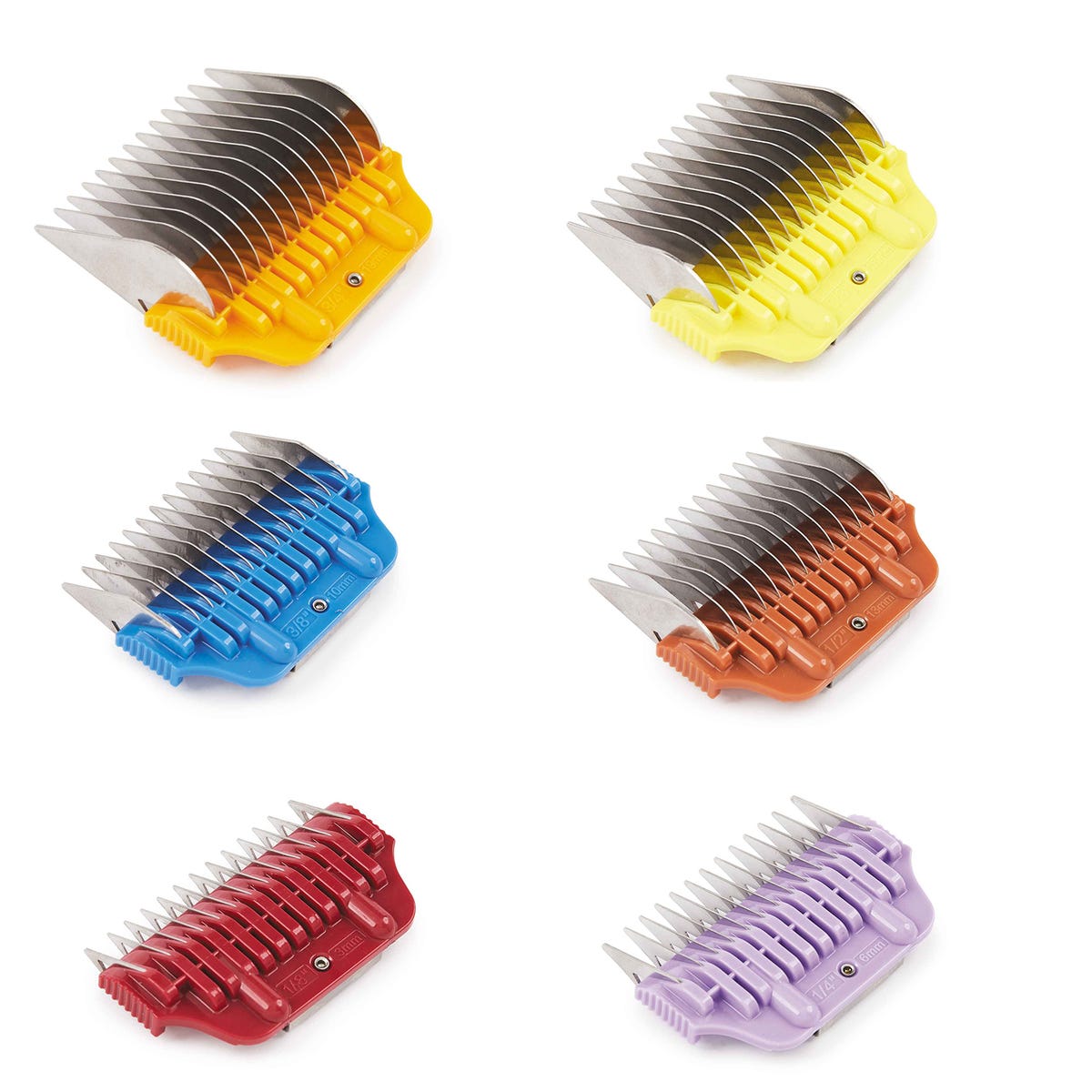 Picture of PetEdge TP136069 06 Master Grooming Tools Wide Attachment Combs Set - 6 Piece